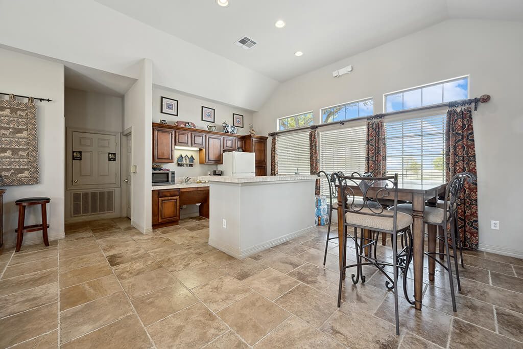 Community room kitchen at Fallbrook Ranch in Houston TX